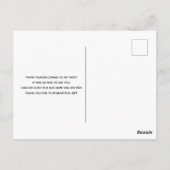 Cute Llama Pattern on Polka Dots Bedankt Briefkaart (Achterkant)