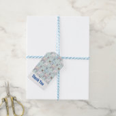 Cute Llama Pattern on Polka Dots Bedankt Cadeaulabel (Met Touw)