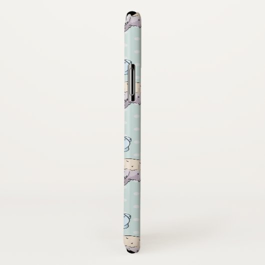 Cute Llama Pattern on Polka Dots Case-Mate iPhone Case (Achterkant / rechts)