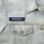 Cute Llama Pattern on Polka Dots Naamplaatje (In situ)