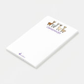 Cute Llama Post-It Notes (Schuin)