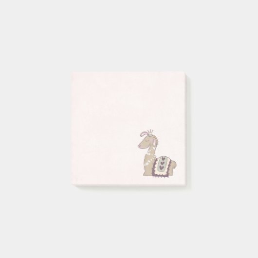 Cute Llama Princess Wearing a Crown Post-it® Notes (Voorkant)