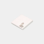 Cute Llama Princess Wearing a Crown Post-it® Notes (Schuin)