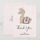 Cute Llama Princesse portant un Merci de la Couron (Devant / Derrière)