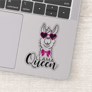 Cute Llama Queen Stickers