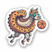 Cute Llama Sticker (Voorkant)