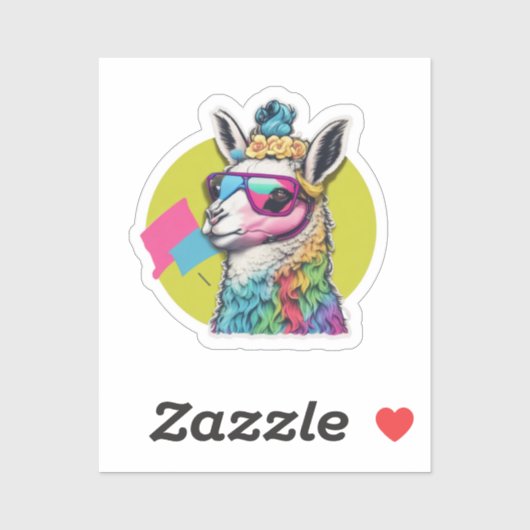 Cute Llama Sticker (Vel)