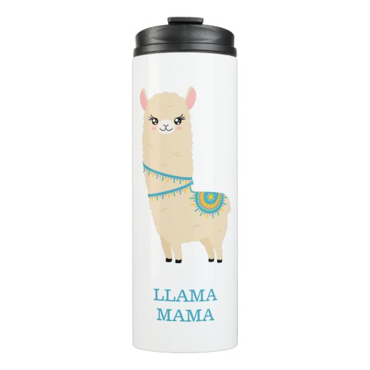 Cute Llama Thermosbeker (Voorkant)