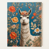 Cute Llama William Morris Inspiré Floral (Dos)
