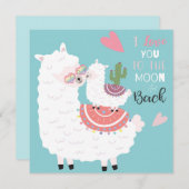 Cute Llamas Feestdagenkaart (Voorkant / Achterkant)