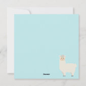 Cute Llamas Feestdagenkaart (Achterkant)