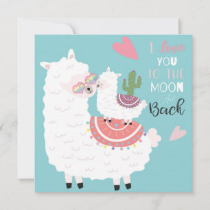 Cute Llamas Feestdagenkaart