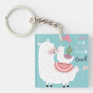 Cute Llamas Sleutelhanger