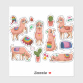 Cute Llamas Sticker (Vel)