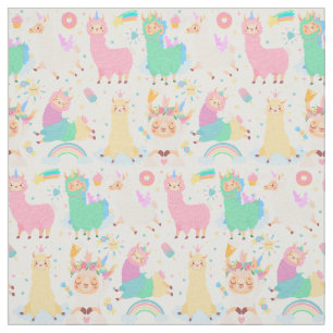 Cute Llamas Stof