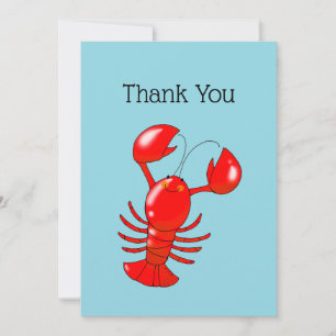 Cute Lobster Bedankkaart