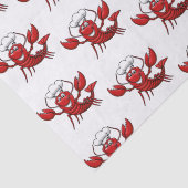 Cute Lobster-hoofdpartij Tissuepapier (Detail)