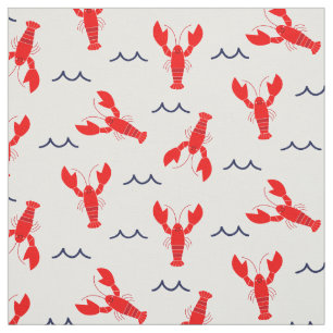 Cute Lobster Stof