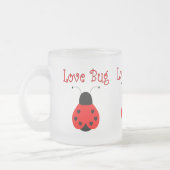 Cute Log Coeur Bug Ladybug Mug (Gauche)