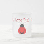Cute Log Coeur Bug Ladybug Mug (Centre)