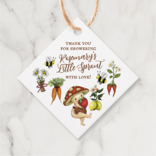 Cute Lokale Kleine Spruit Baby Shower Bedankjes Labels