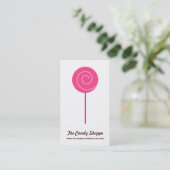 Cute Lollipop Candy Shoppe Cartes de visite (Debout devant)