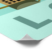 Cute London Illustration poster (Hoek)