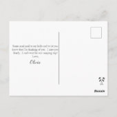 Cute Lone Fox Briefkaart (Achterkant)