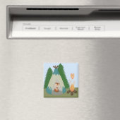 Cute Lone Fox Magneet (Insitu (Vaatwasser))