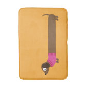 Cute Long Dachshund Illustratie Badmat (Voorkant Verticaal)