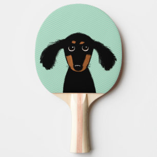 Cute Long Hazard Dachshund Puppy Tafeltennisbatje