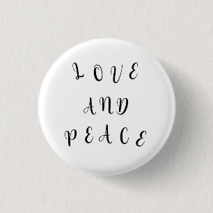 Cute Love and Peace Ronde Button 3,2 Cm
