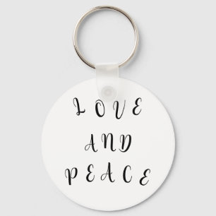 Cute Love and Peace Sleutelhanger