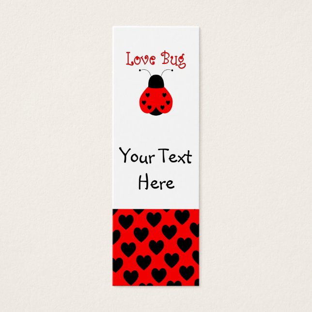 Cute Love Bug Heart Ladybug Signet (Devant)