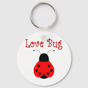 Cute Love Bug Heart Ladybug Sleutelhanger