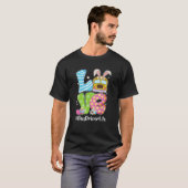 Cute Love Bunny School Bus Driver Life Happy Easte T-shirt (Voorkant volledig)