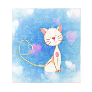 Cute Love Cat Notitieblok