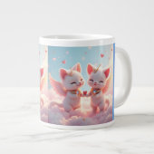 Cute Love Cats Extra Grote Beker (Voorkant rechts)