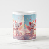 Cute Love Cats Extra Grote Beker (Voorkant)