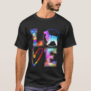 Cute Love Cocker Spaniel Dog Colorful Hondenliefhe T-shirt