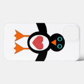 Cute Love Coeur Penguin coque ipad (Verso (horizontal))