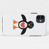 Cute Love Coeur Penguin coque iphone (Dos (Horizontal))