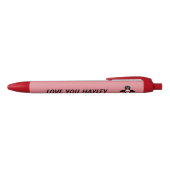Cute Love Coeur Penguin Stylo Personnalisé (Haut)