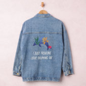Cute Love Dolphin I Freaking Love Dolphins Da Denim Jacket (Hangar)