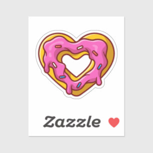 Cute love donut Sticker
