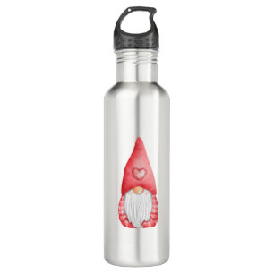 Cute Love Gnomes Valentijnse  Holiday Waterfles