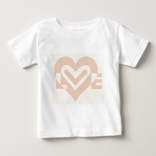 Cute Love Graphic in Beige (Voorkant)