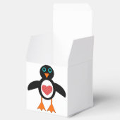 Cute Love Heart Penguin Custom Favor Box Bedankdoosjes (Geopend)