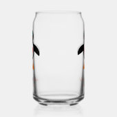 Cute Love Heart Penguin Custom Wedding Blikvorm Glas (Rechts)