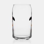 Cute Love Heart Penguin Custom Wedding Blikvorm Glas (Links)